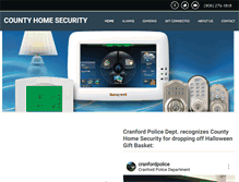 Tablet Screenshot of countyhomesecurity.com